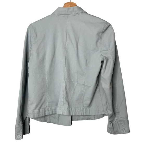 Eileen Fisher Organic Cotton Button Front Jacket - Picture 4 of 6